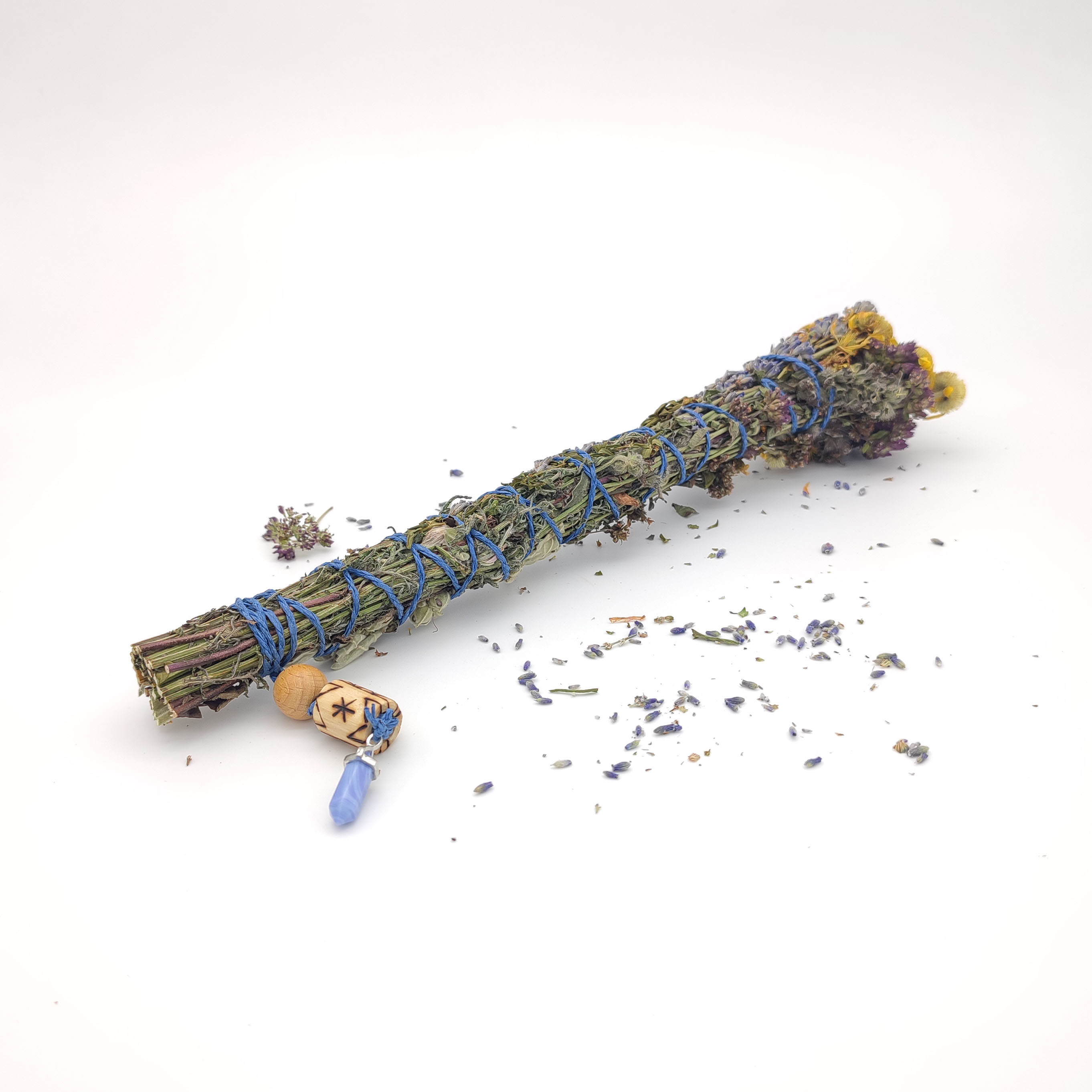 Vykuřovací svazek sedm bylin s kyvadlem - růženín