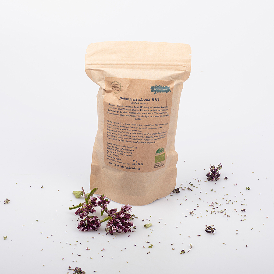 BIO dobromysl obecná sušená kvetoucí nať VÝPRODEJ 23
